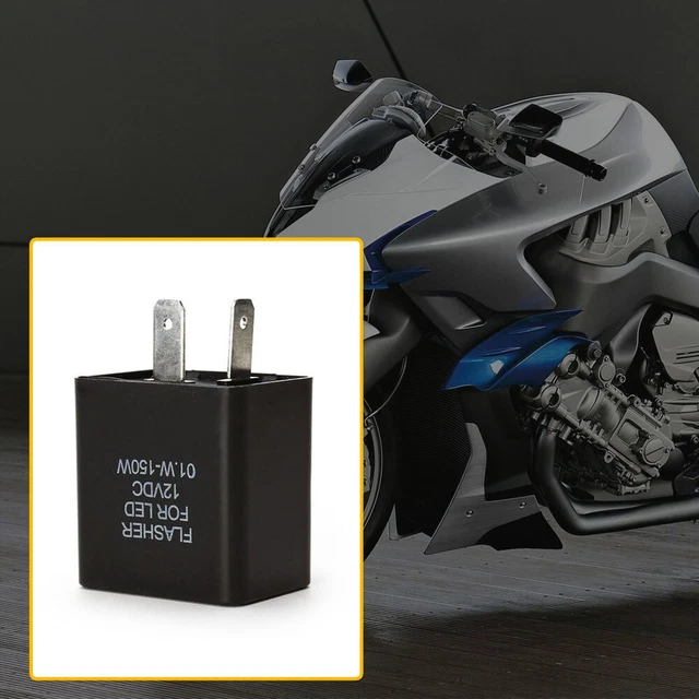 2 PIN ELECTRONIC LED 12V Relay Fix for Flasher Blinker Indicators Turn ...