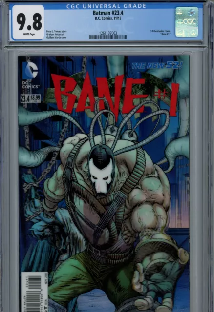 CGC 9.8 Batman DC Comics 3D Lenticular cover 2013/11 #23.4