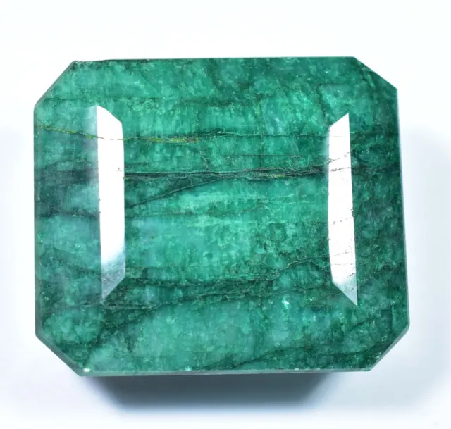 490.70 Ct Natural Huge Green Emerald Earth-Mined Certified Museum Gemstone