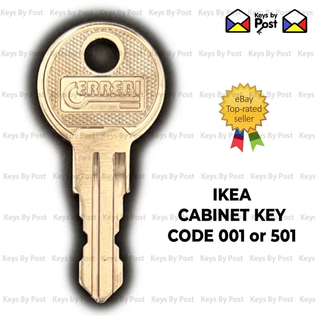 IKEA KEY CODE 001 /501 / 002 for Filing Furniture, Desks ERIK