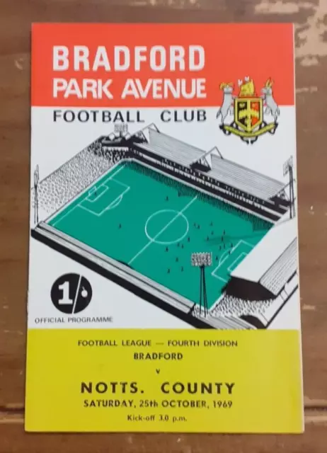 Bradford Park Avenue v Notts County  25 October 1969 Division 4