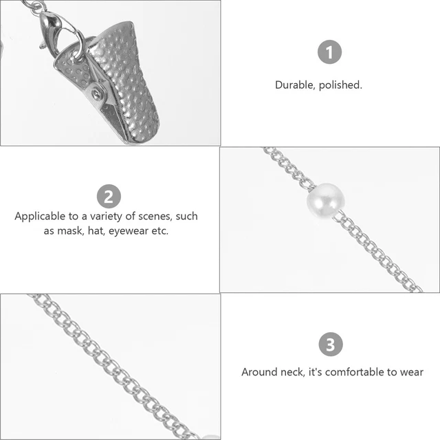 Pearl Lanyard Eyeglass Holder Cord Mask Glasses Chain Strap Miss 7