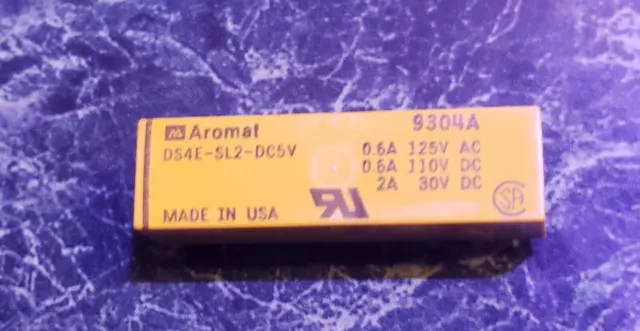 Aromat DS4E-SL2-DC5V Dual Coil Latching Relay 4PDT (4 Form C)  2A  **US Stock**