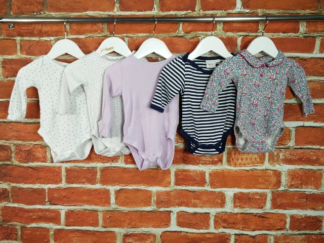 Baby Girls Bundle Age 3-6 Months Jojo Maman J Lewis M&S Bodysuit Sleepsuit 68Cm