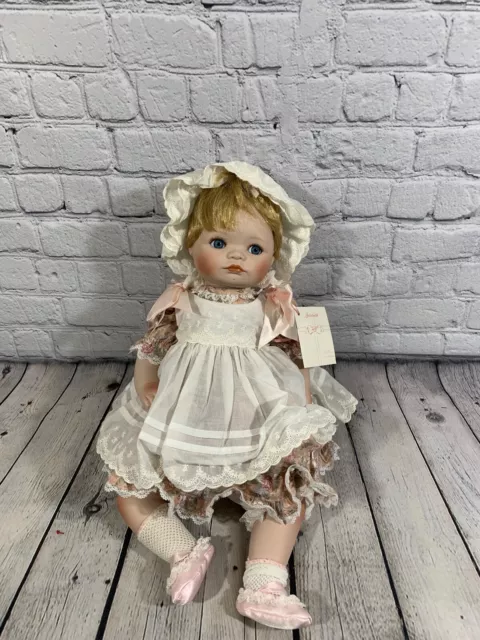 Vintage Hamilton Collection Porcelain Doll Jessica