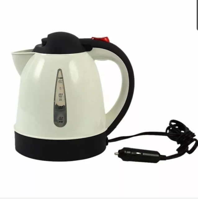 12V Electric Car Kettle Travel Camping Caravan Boiling Water Socket Tea Coffee