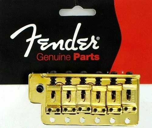 Nuevo Puente Fender STRATOCASTER 0053275000 HW1, Mim , Classic Oro para Guitarra