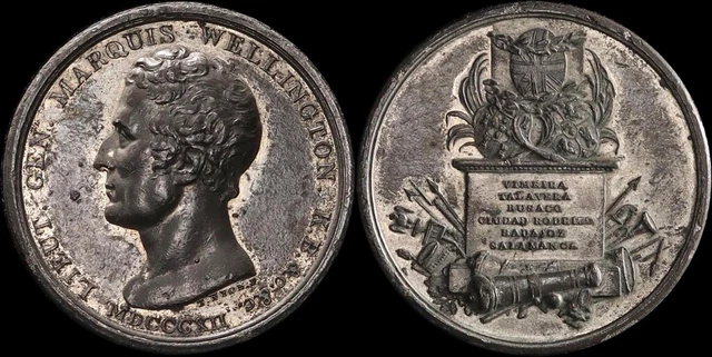 GREAT BRITAIN 1812 The British Army Enters Madrid medal. BHM-738, Very Rare.