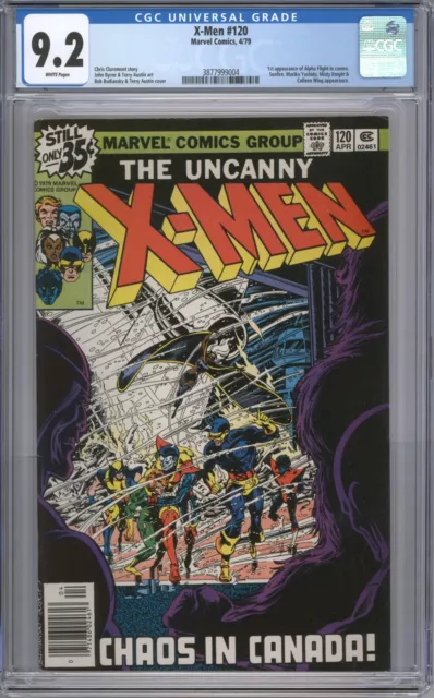 UNCANNY X-MEN 120 CGC 9.2 NM- 1ST APPEARANCE of ALPHA FLIGHT 1979 JOHN BYRNE MCU