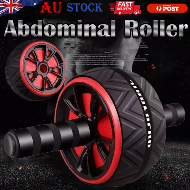 Abdominal Roller AB Wheel Fitness Waist Core Workout Exercise Wheel Home Gym AUS