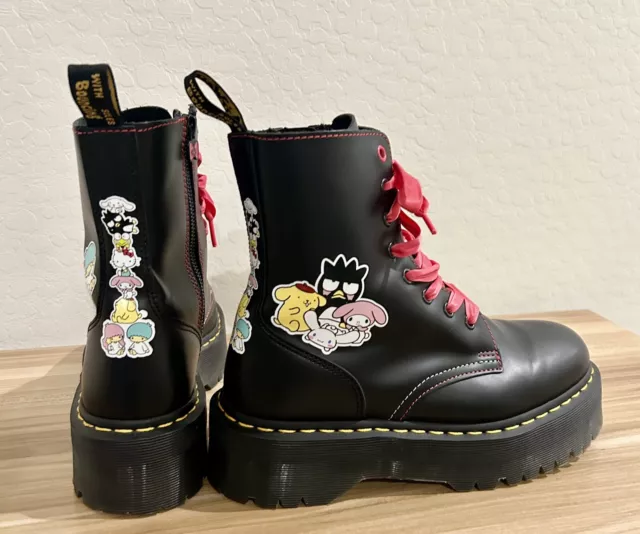 Dr. Martens x Hello Kitty Jadon Boots - Black - 7