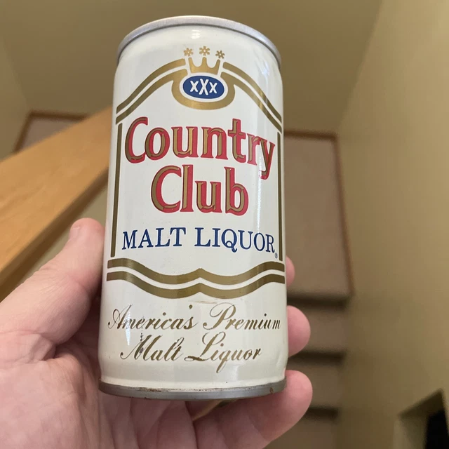 COUNTRY CLUB MALT Liquor Beer 12 oz Can San Antonio Texas St Joseph MO
