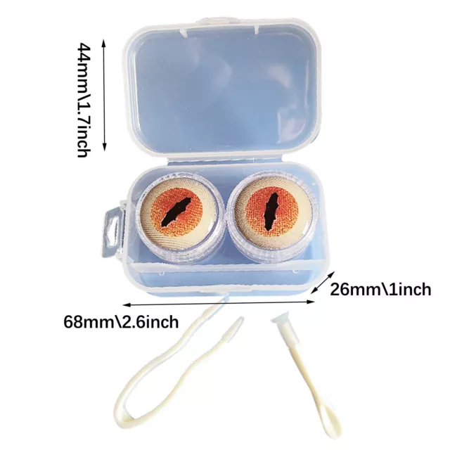 Pocket Anime Soaking Eyeball Eye Contacts Portable 2PCS Box Plastic case Beauty 3