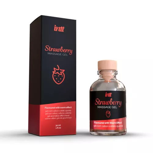 Intt Massage Gel Strawberry Flavour Bottle 30ml Erotic Lube Intimate Lubricant