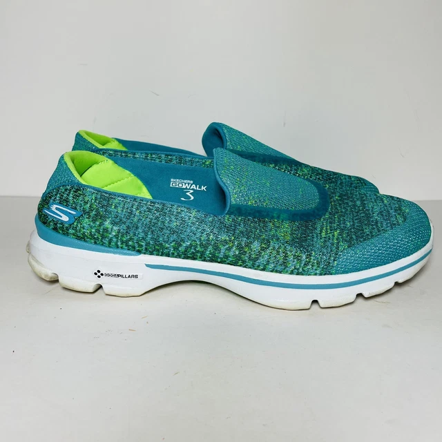 Skechers Go Walk 3 Shoes Goga Plus Women's Size 11 Slip On Green