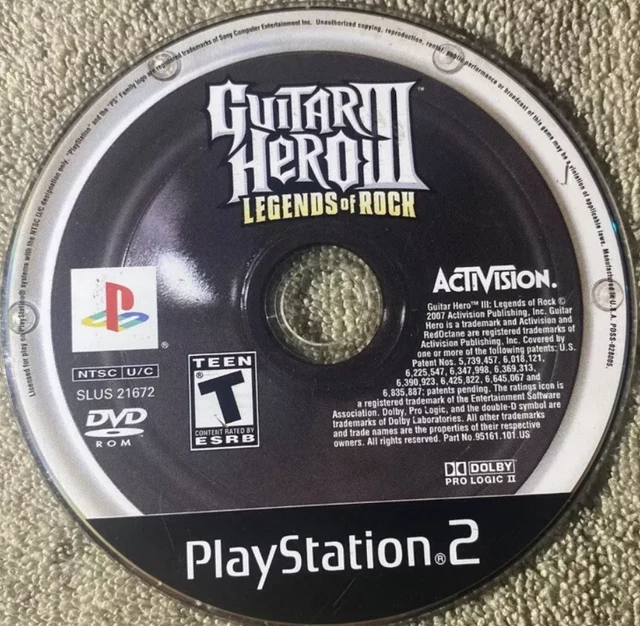 Guitare Hero III : Legends Of Rock – PS2, Boîte Complète, état Correct