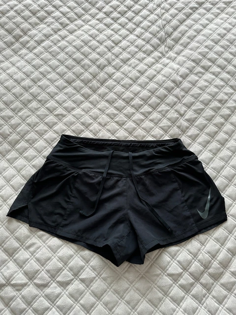 Pantaloncini Da Corsa Nike Donna Split Side Taglia S Neri