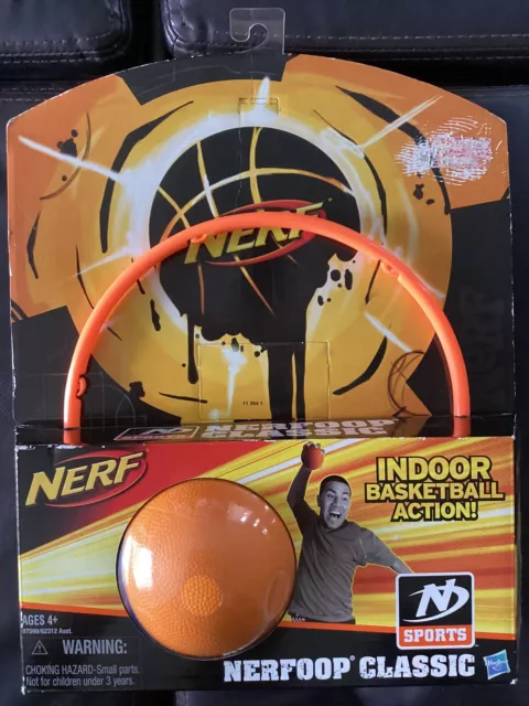 Nerf Sport Nerfoop Classic Orange Indoor Basketball Hoop New In Package 2009