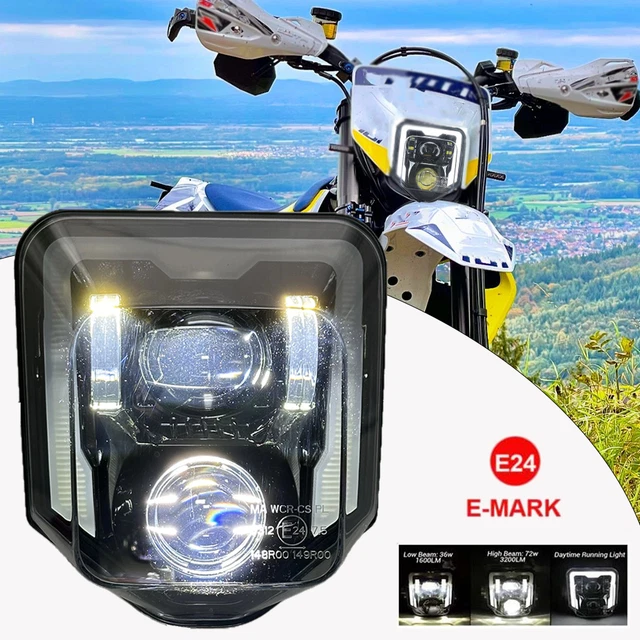 H4 LED Scheinwerfer Für Husqvarna 701 Supermoto - 5000lm Superhell
