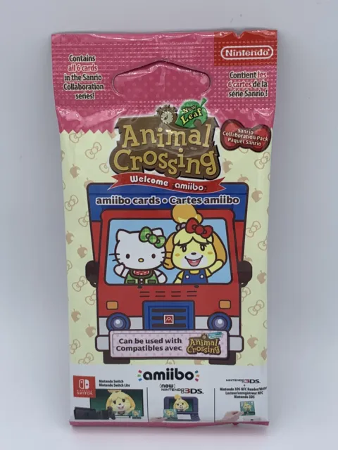 Nintendo Animal Crossing New Leaf New Horizons Sanrio Amiibo Card Pack - New