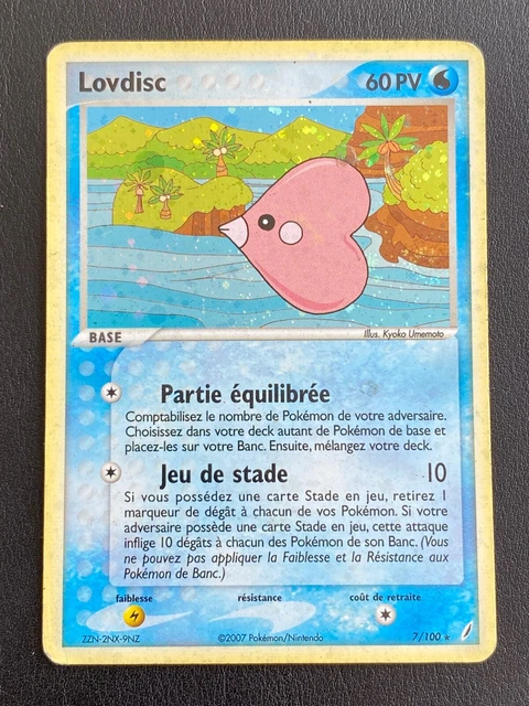 Carte Pokemon Fr Ex Gardiens De Cristal - Lovdisc 7/100 Holo - Be/Tbe