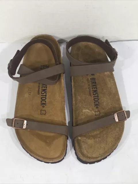 Birkenstock Womens Size 7 EU 38 Narrow Daloa Brown Ankle Strap Sandals Y23-517 3