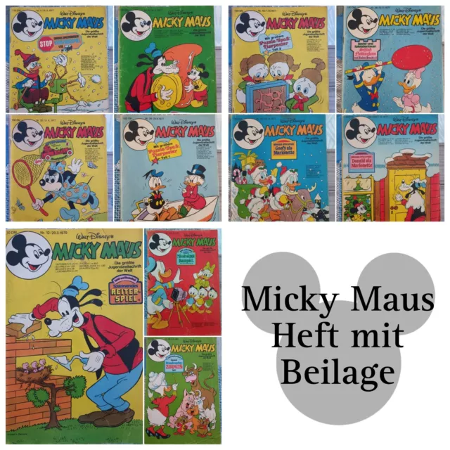 Micky Maus Hefte mit Beilagen zum aussuchen