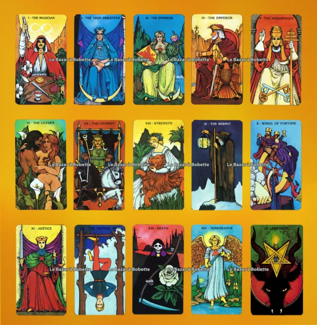 Tarot Vision en français - Jeu de 78 Cartes - Cartes de voyance avec  Explication complète des 78 Lames (livret en FR) - Tarot Medieval  divinatoire Moderne : : Jeux et Jouets