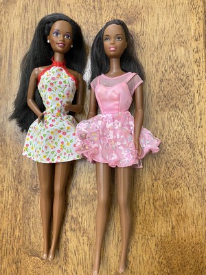 VINTAGE 1987 1966 And 1990 1966 African American Barbie Dolls With
