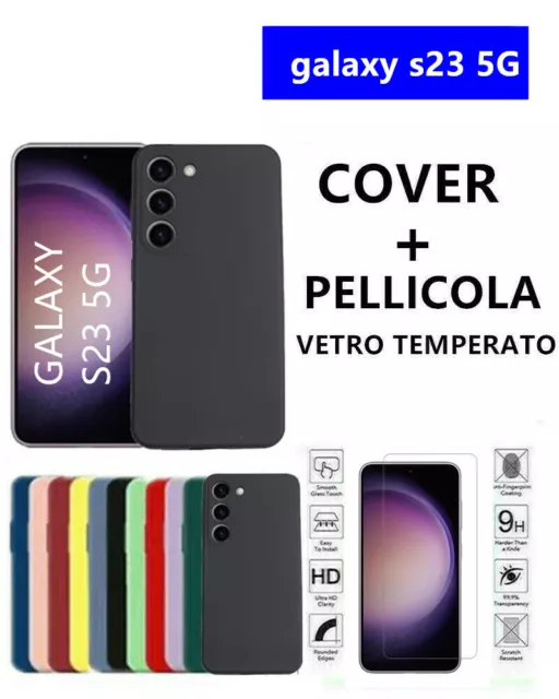 Cover Morbida Custodia Silicone Tpu Opaca pre samsung galaxy s23 5G