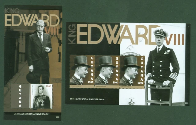 Guyana 2012 - König Edward VIII - Eduard Prince of Wales Nr. 8296 + Block 850 **
