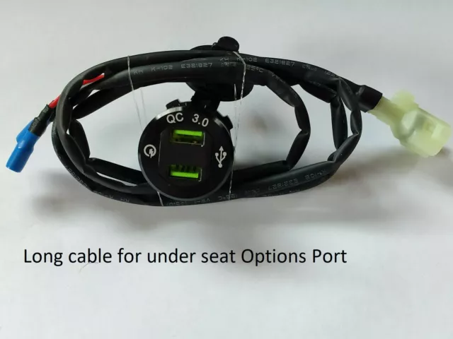 Honda CB500X/F/R CB650F USB Charger QC3.0 Voltmeter P&P Options Auxiliary Port
