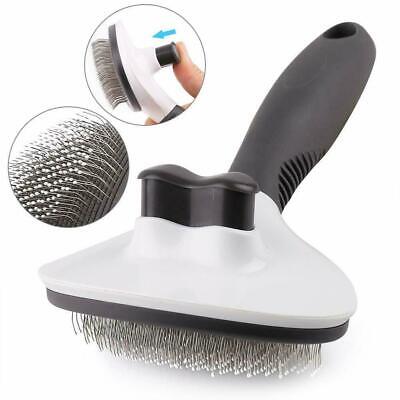 Self Cleaning Dog Cat Slicker Brush Grooming Undercoat Comb Shedding Tool Hair 2