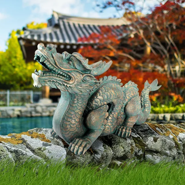 Design Toscano Asian Dragon of the Great Wall Statue: Large