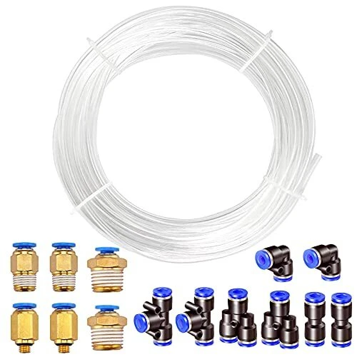 HUAZIZ 10 Meter PolyuréthaneTuyau Pneumatique 6 mm transparent PU Tuyau Air a...