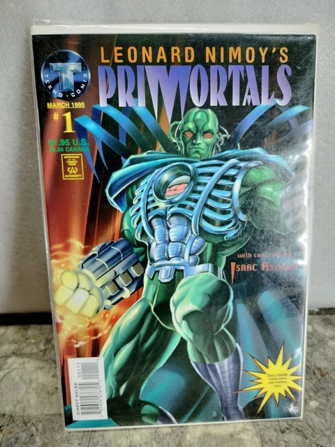 Primortals #1 Tekno Comix 1995 Leonard Nimoy's W/ Trading Cards