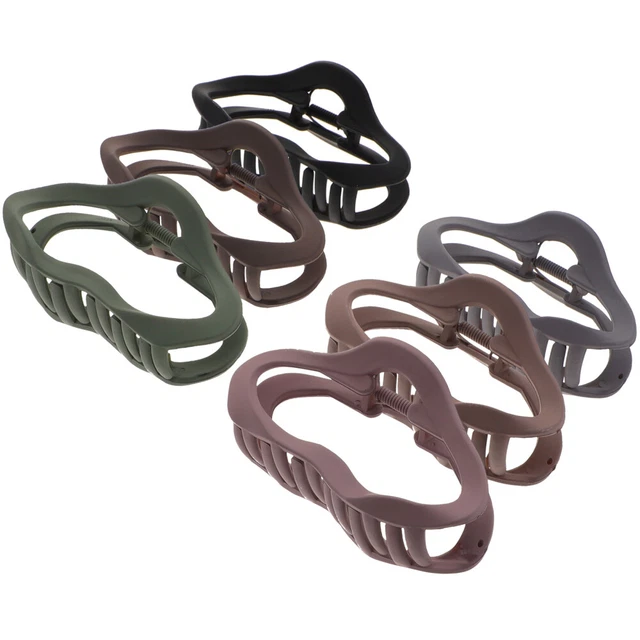 6pcs Clips Clips Hollow Hair Claw Clips Hair Jaw Clips Femme Femmes Claigns Hair