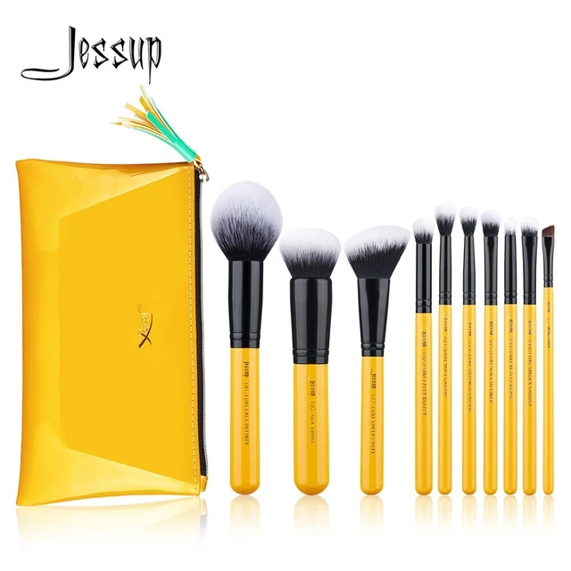 Jessup Pennelli Citrus Colore 10 pz/set Pennello Contorno di Trucco Capelli