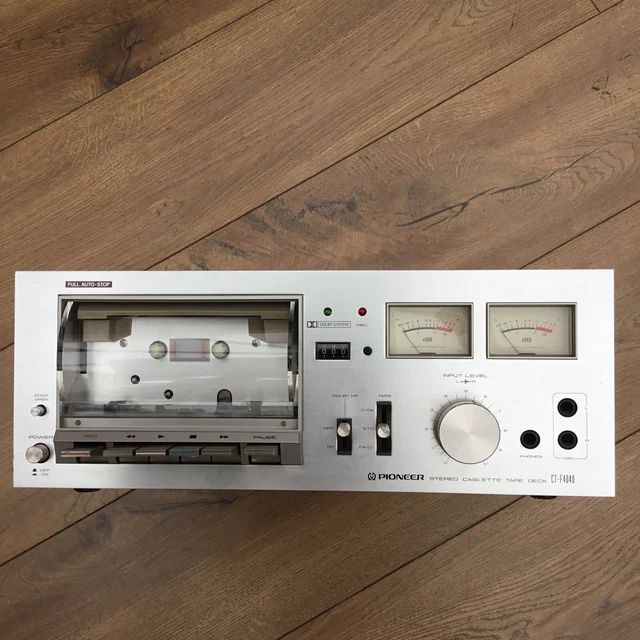 VINTAGE PIONEER CTF4040 Cassette Tape Deck With Twin VU Meters EUR 202