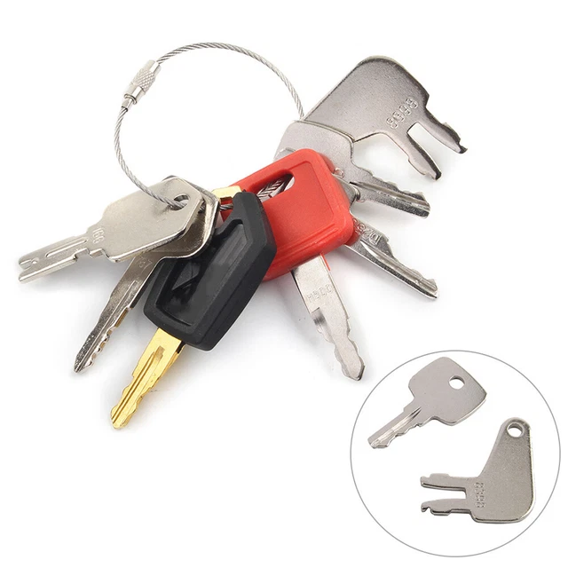 7PCS Heavy Equipment Ignition Keys Set for CAT For JCB For Bobcat 5P8500