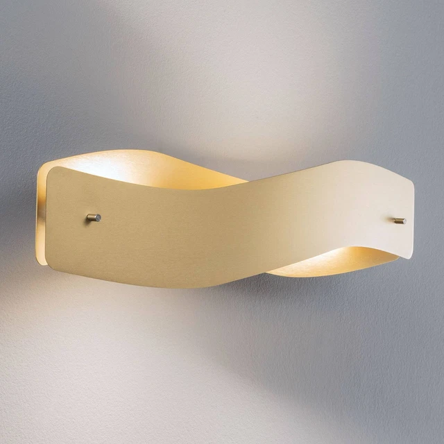 LED-Wandlampe Lian Messing Matt Lucande Wandleuchte Made in Germany Dimmbar