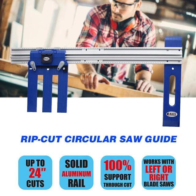 RIP-CUT CIRCULAR SAW Edge Guide Precision Rip Fence Universal Cutting ...