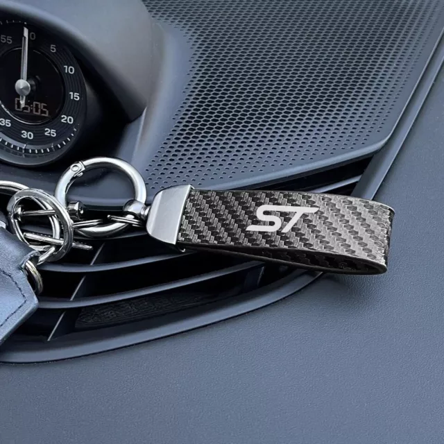 Ford ST Car Key Ring / Ford ST, Focus Fiesta Puma Etc. Carbon Fibre Key Chain