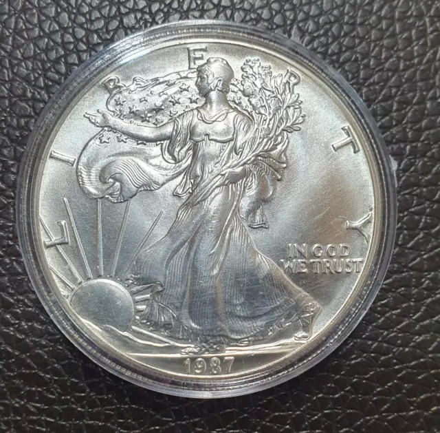 Liberty Eagle - Jahrgang 1987 Silbermünze - 1 Unze 999er Silber (1Oz)