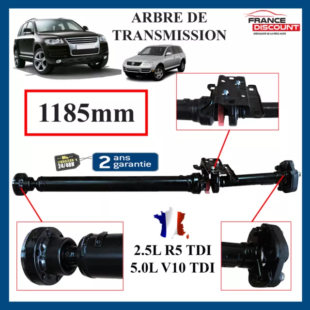 Arbre de transmission NEUF VW Touareg 2.5 R5 TDI et 5.0 V10 TDI de 2002 à 2010