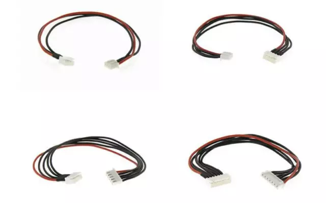 Lipo Balance Extension Leads 200mm for 2S 3S 4S & 6S Batteries from Logic RC