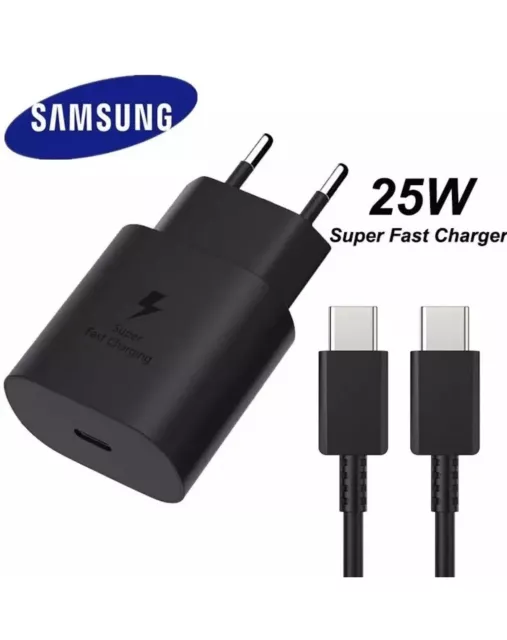 Originale Caricabatterie Samsung 25W Per S20 S21 S10  Note 10 A70 A80 E Ultra 5G