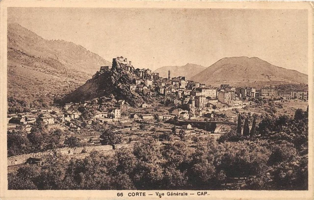 Corse - Corte - Vue générale à Corte - Cartorum