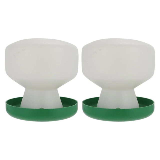 2Pcs Perroquet D'alimentation D'eau Volaille Potable Tasses