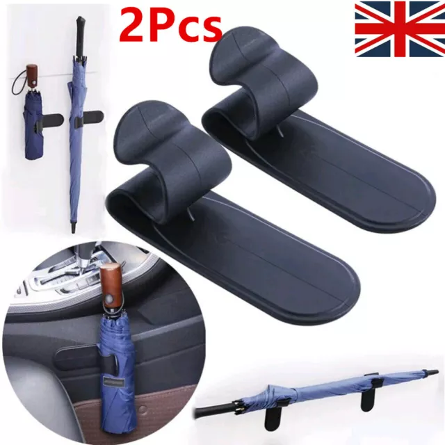 2x Car Accessories Interior Umbrella Hook Holder Hanger Clip Fastener Universal